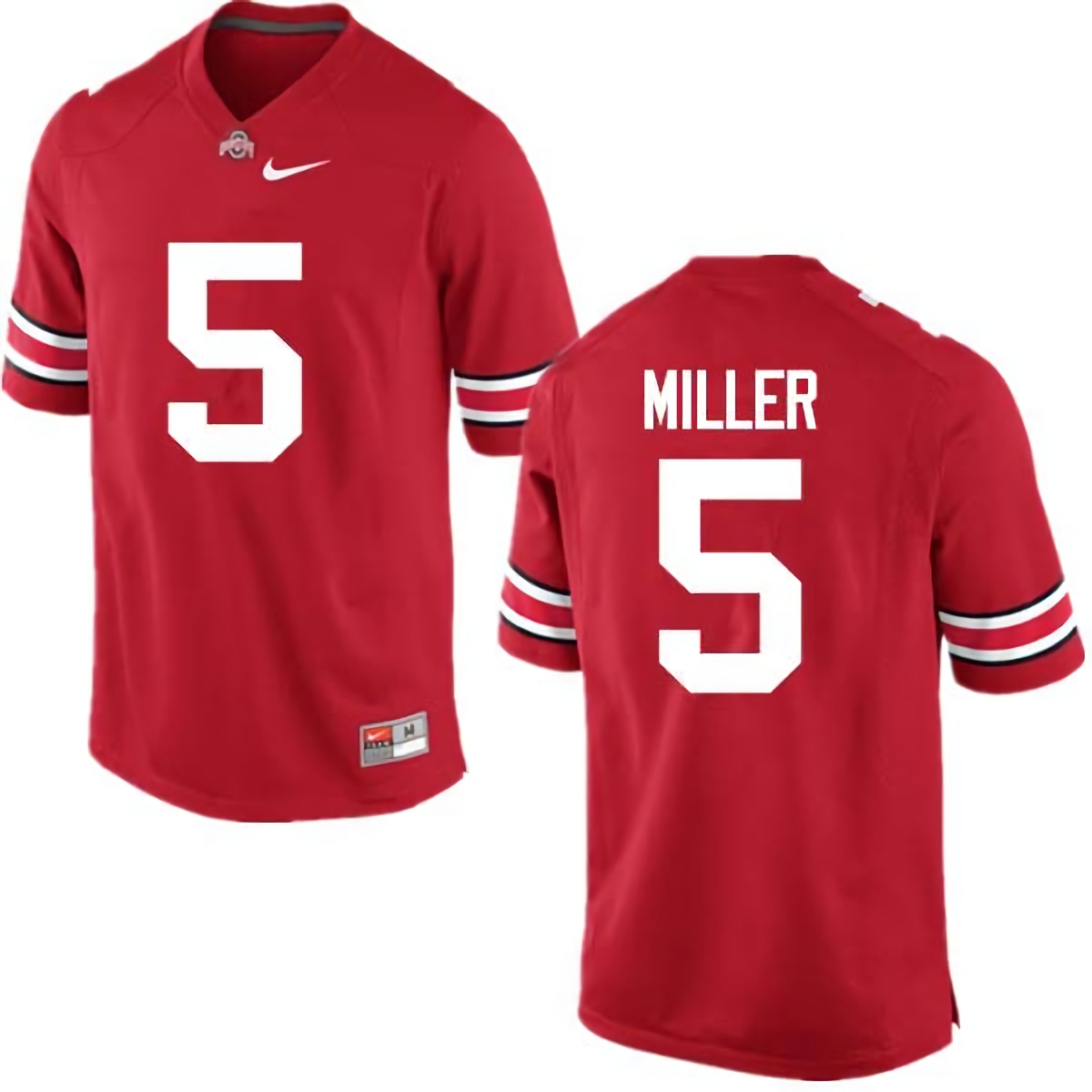 Braxton Miller Ohio State Buckeyes Men's NCAA #5 Nike Red College Stitched Football Jersey BBN3756BO